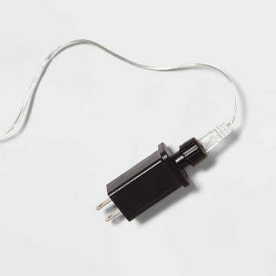 22.5" 287ct LED 3D Silver Star Dewdrop Christmas String Lights Warm White With Silver Wire - Wondershop™ - Image 2