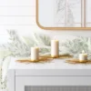 3pc Tealight Metal Burst Christmas Candle Holder Set Gold - Wondershop™