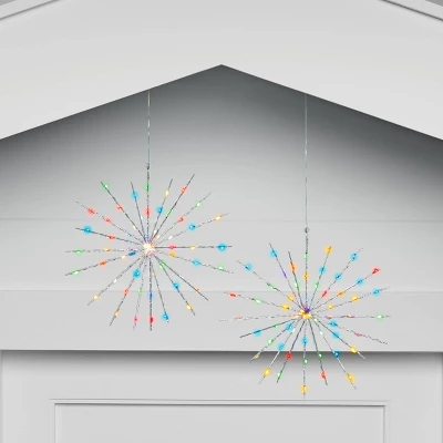 2pk Christmas LED Starburst Novelty 140 Lights Multicolor - Wondershop™ - Image 3