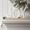 7.75" Battery Operated LED Lit 'JOY' Pom Pom Tabletop Decorative Sign - Wondershop™
