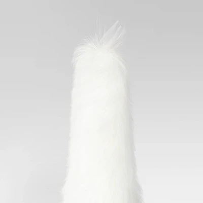 24" Faux Fur Christmas Tree Sculpture - Wondershop™ White - Image 3