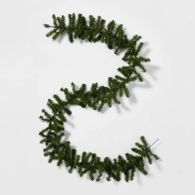 9' Pre-Lit Artificial Pine Christmas Garland Green With Multicolor Lights - Wondershop™ - Image 2