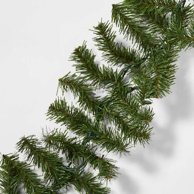 18' Pre-Lit Artificial Pine Bough Christmas Garland Green With Multicolor Lights - Wondershop™ - Image 2
