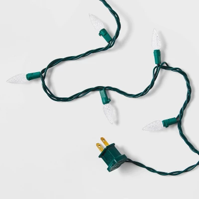 150ct LED C6 Faceted Christmas String Lights Warm White With Green Wire - Wondershop™ - Image 4