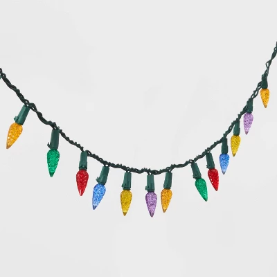 150ct LED C6 Faceted Christmas String Lights Spool Multicolor With Green Wire - Wondershop™ - Image 2